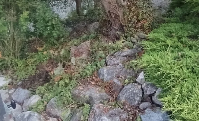 Mise en forme de massif sur Mecquignies , Bavay, Le Jardin de Romain